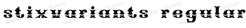 stixvariants regular字体转换